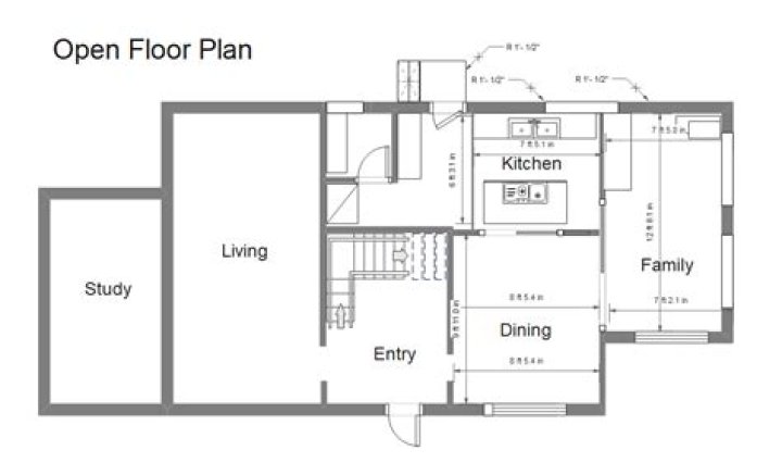 On open floor plan?