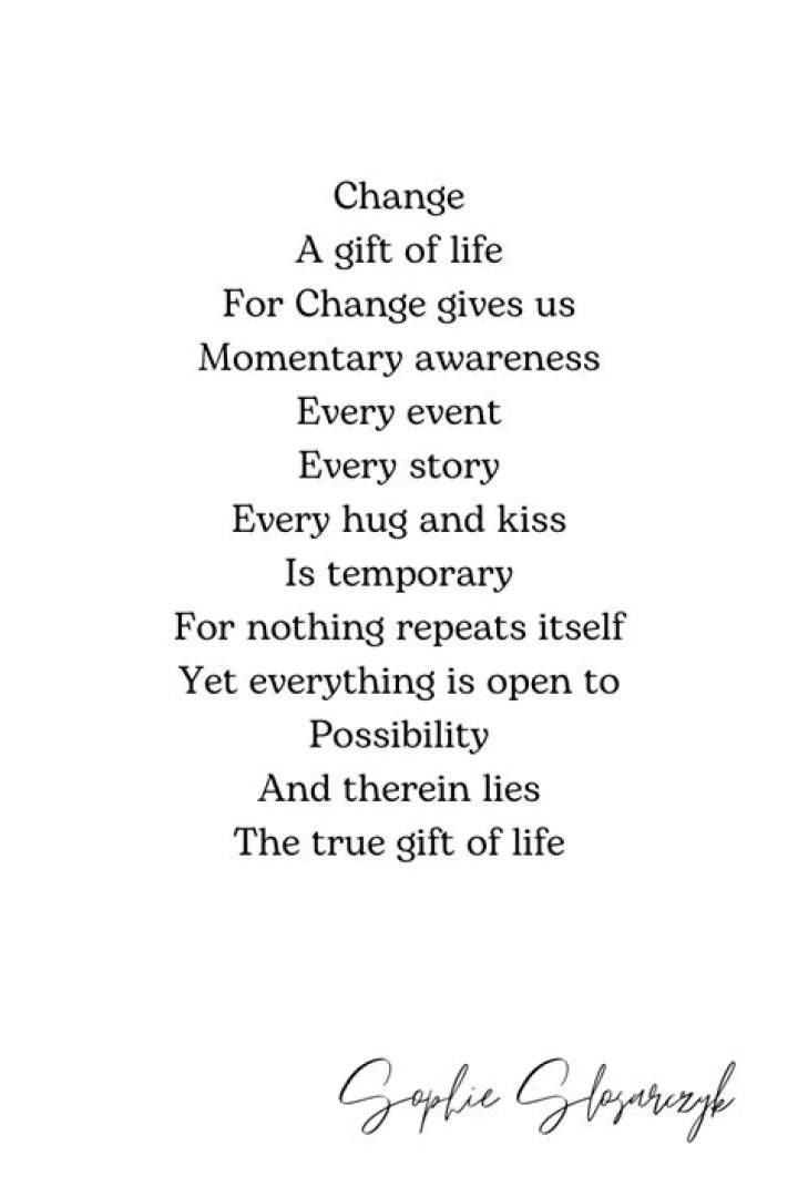 On poems about life?