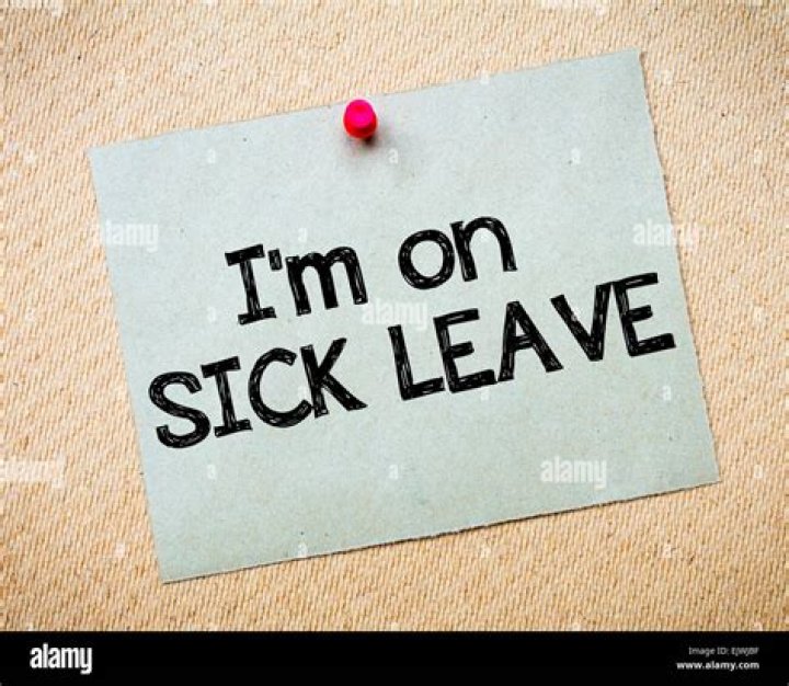 On sick leave message?