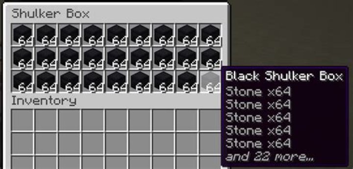 Putting a filled shulker box into another shulker box using a command