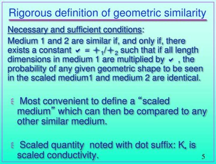 Rigorous definition of geometric similarity?