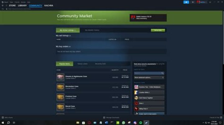 Steam Community market Buy Orders