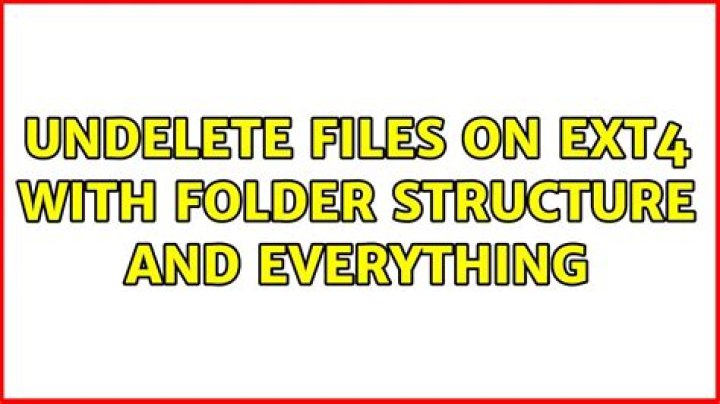 undelete files on ext4