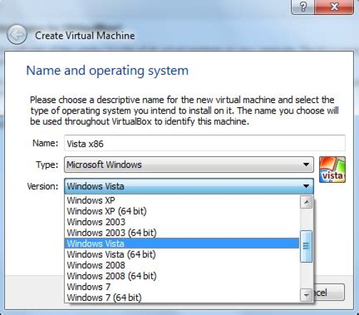 Virtualbox has no 64-bit options