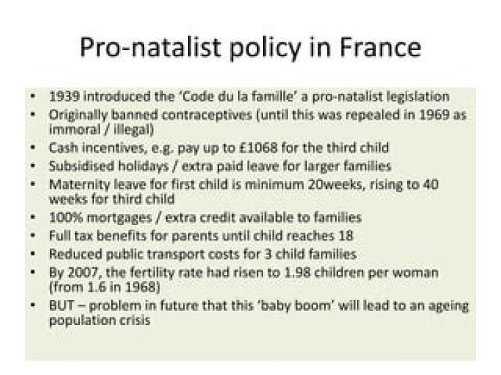 Was france pro natalist policy successful?