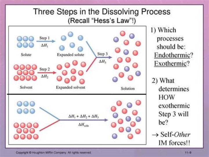 Was this dissolving process endothermic or exothermic?