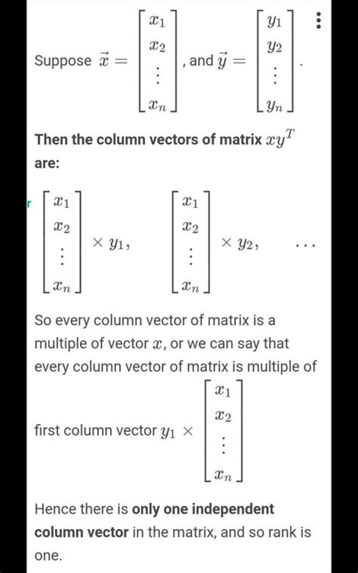 What's a non-zero (column) vector?