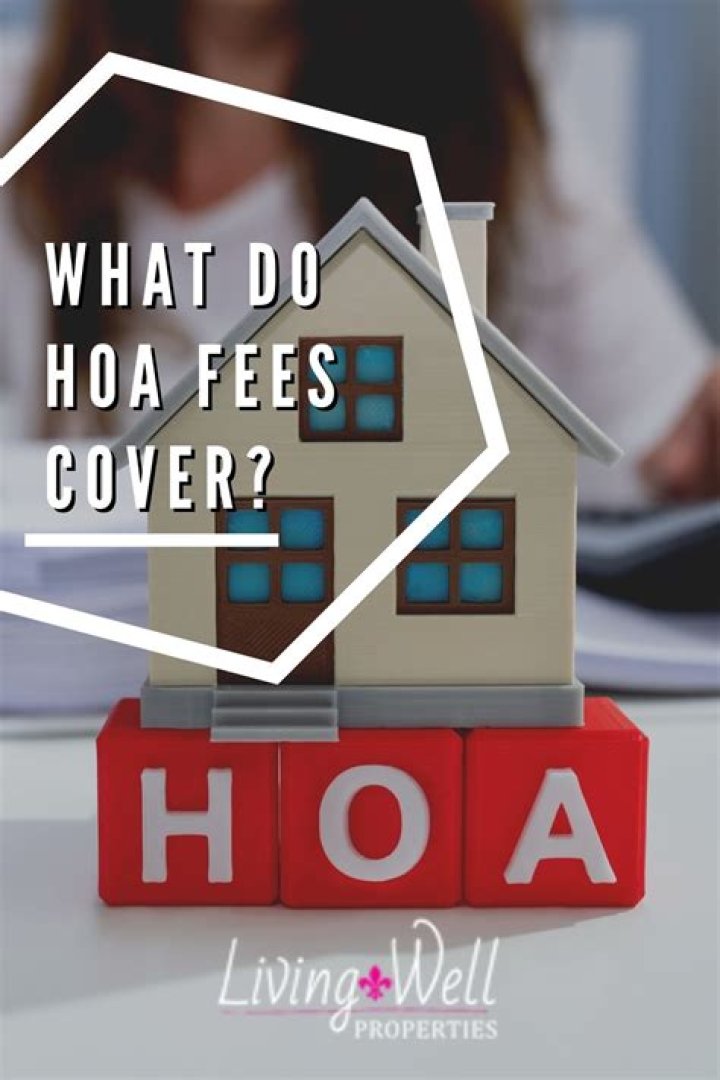What do townhouse hoa fees cover?