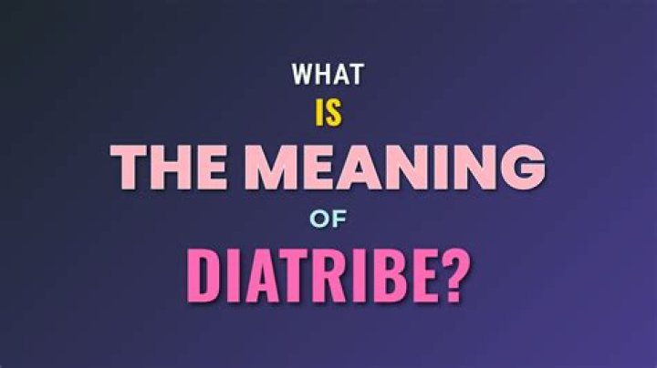 What does diatribe mean sentence?