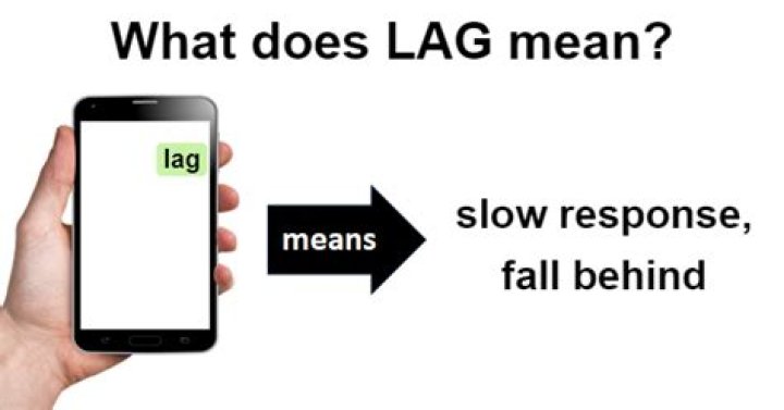 What does lagging mean slang?