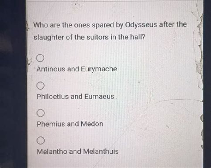 What does melantho say to odysseus?