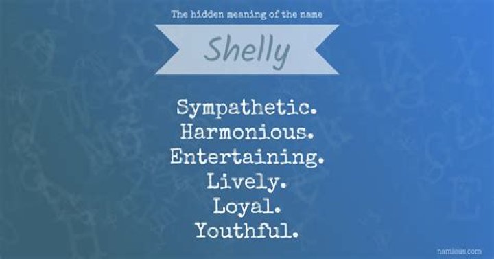 What does name shelly mean?