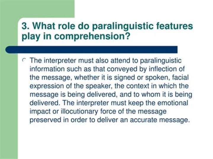 What does paralinguistic mean?