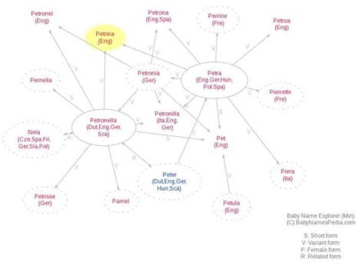 What does petrina mean?