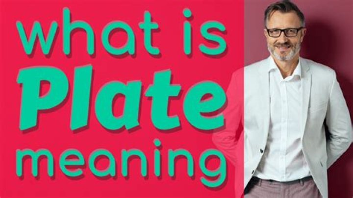 What does plate mark mean?