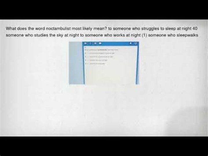 What does the word noctambulist?