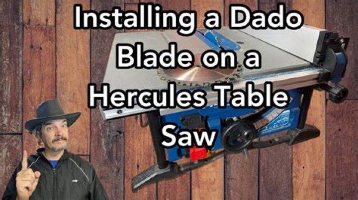What is a dado cut on a table saw?