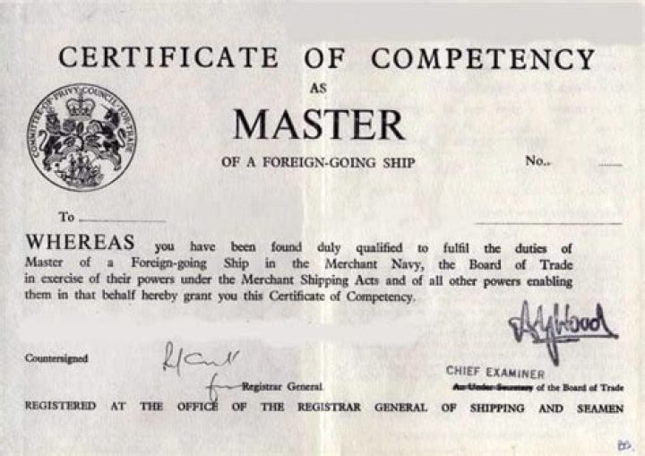 What is a master mariner?
