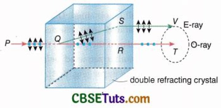 What is double refracting crystal?