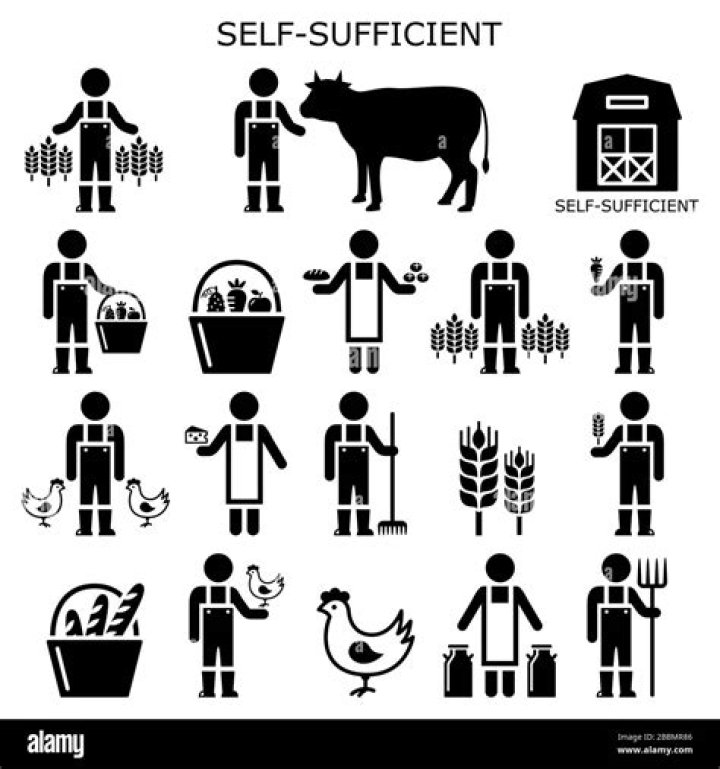 What is self sufficiency in food production?