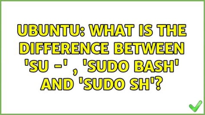 What is the difference between 'su -' , 'sudo bash' and 'sudo sh'?