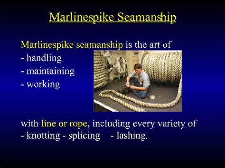 What is the importance of marlinespike seamanship?