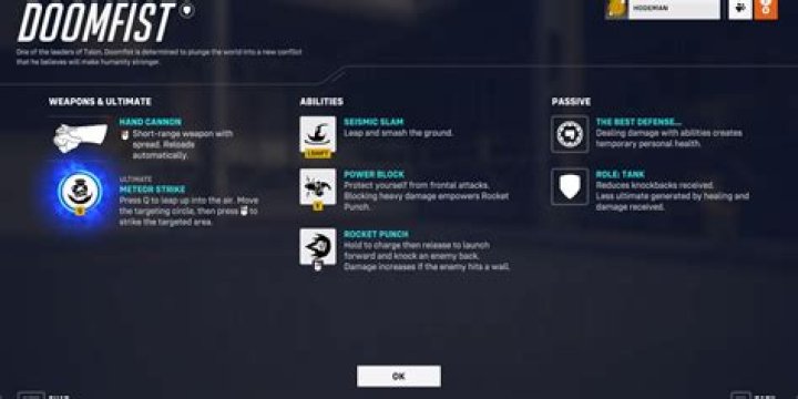 What is the number that appears when I use Doomfist's Seismic Slam?