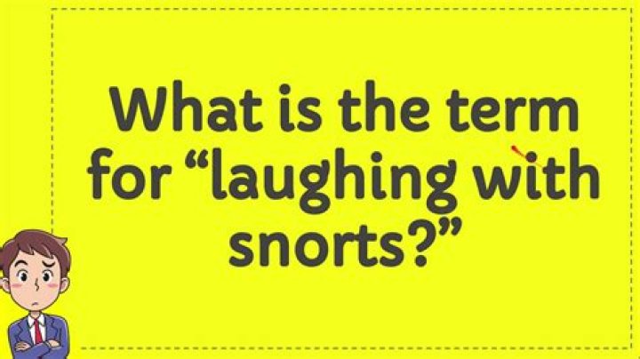 What is the term for 'laughing with snorts '?