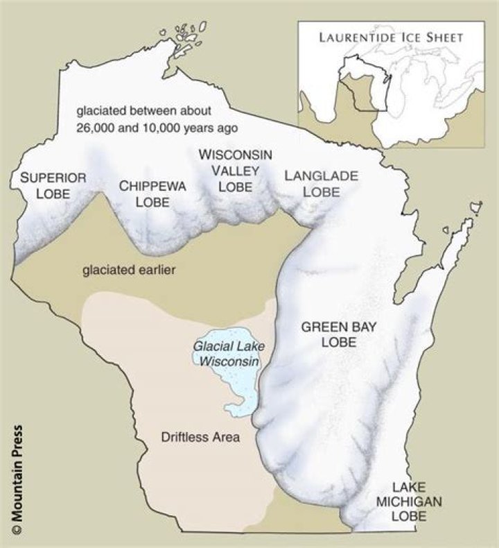 What is the word unglaciated?