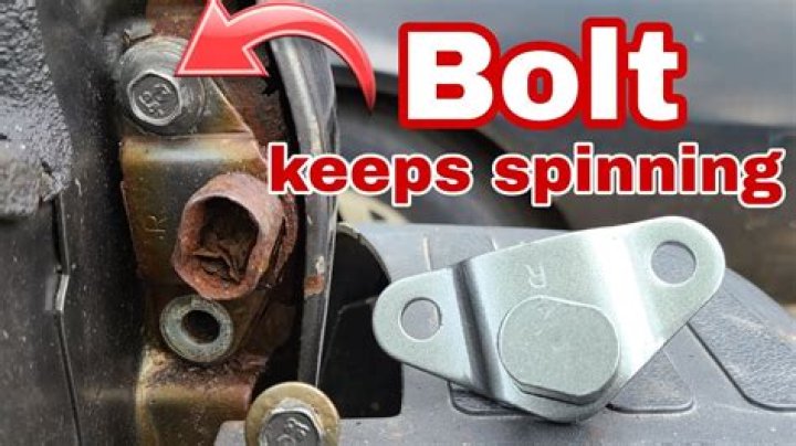 What to do when a bolt keeps turning?