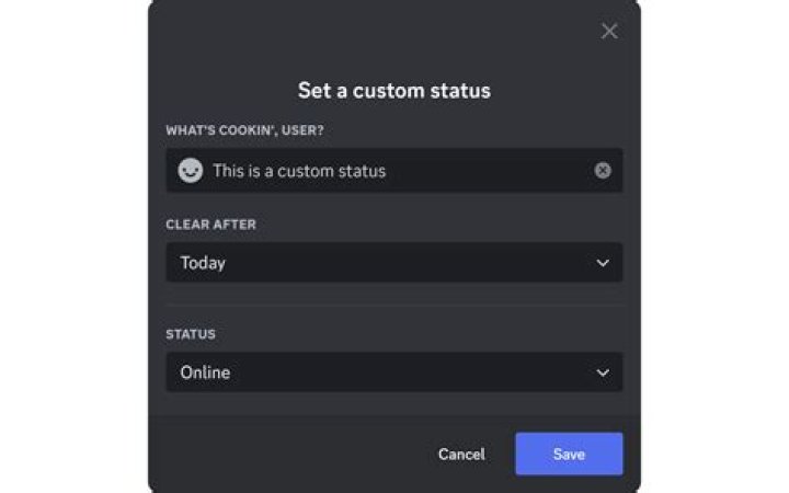 Whats a custom status on discord?