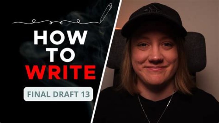 Whats a final draft?