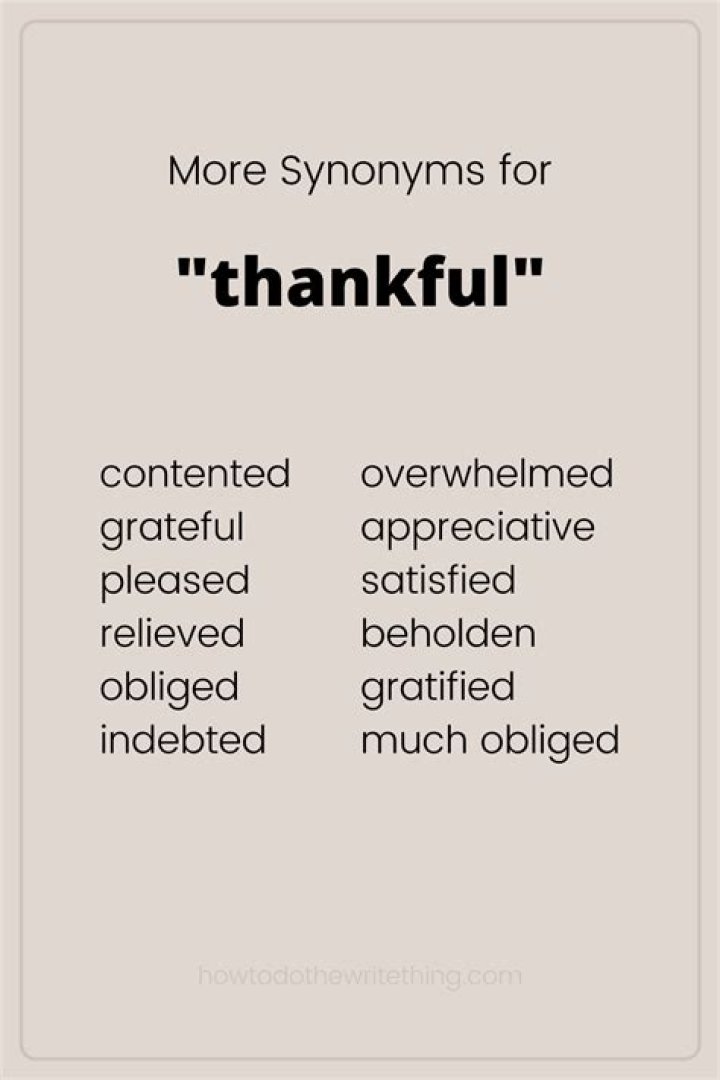 Whats a synonym for thankfully?