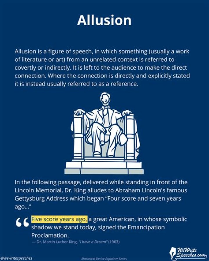 What's allusion in literature?