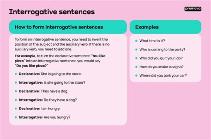 Whats an interrogative sentence?
