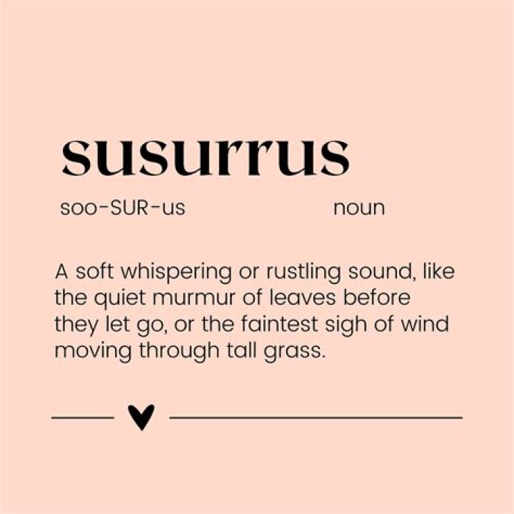Whats the meaning of susurrus?