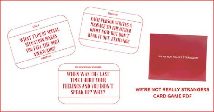 Whats we're not really strangers?