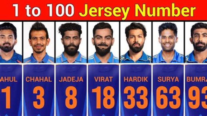 When did cricketers start wearing numbers?