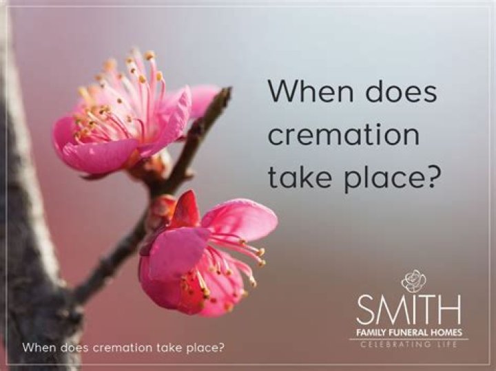 When does cremation take place?