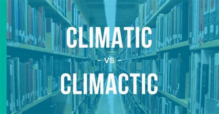 When to use climatic or climactic?