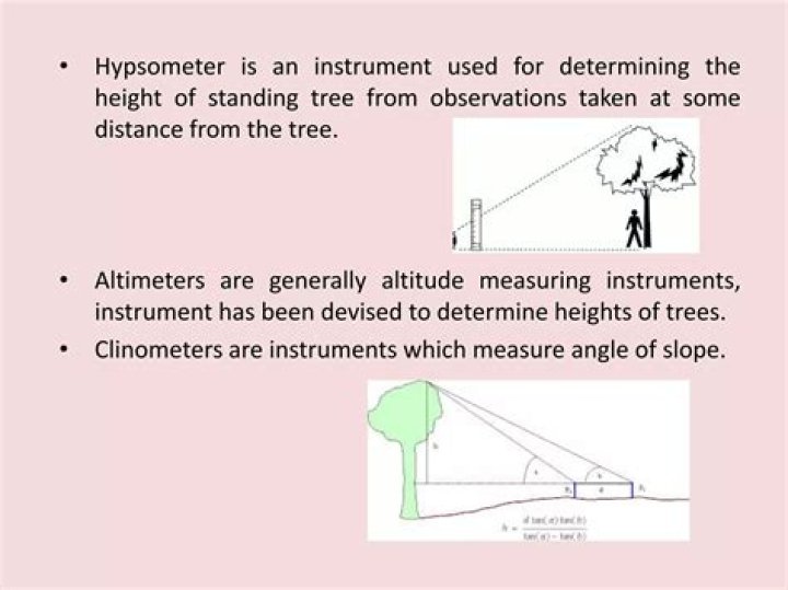 When to use hypsometer?