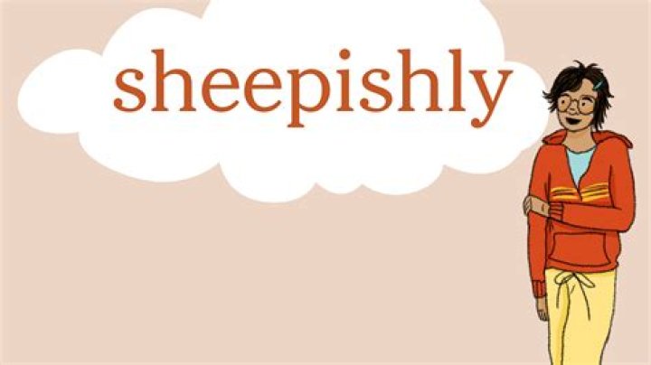 When to use the word sheepishly?