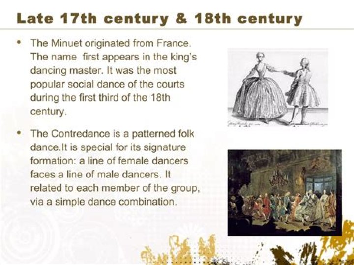 When was the allemande and minuet popular?