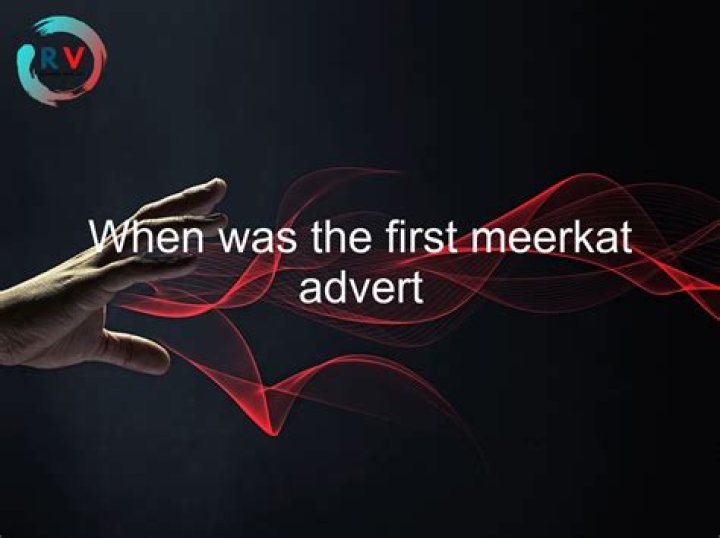 When was the first meerkat advert?