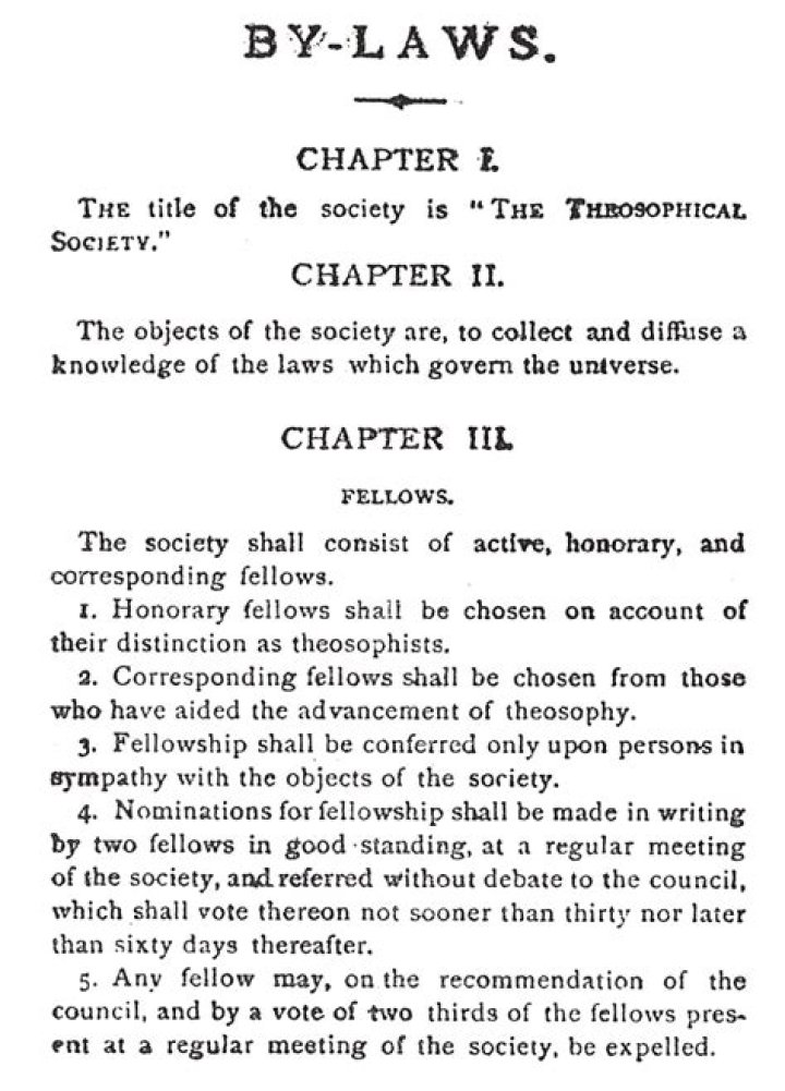 When was the theosophical society founded?