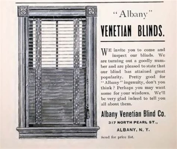 When were venetian blinds invented?