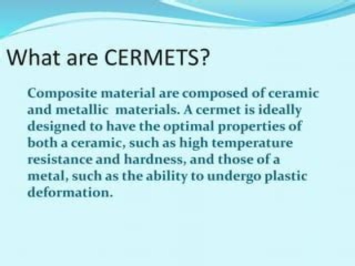 Where cermets are used?