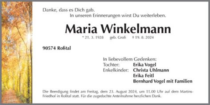 Where did maria winkelmann live?