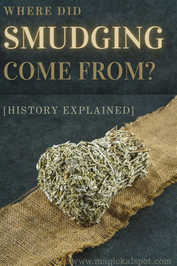Where did smudging come from?