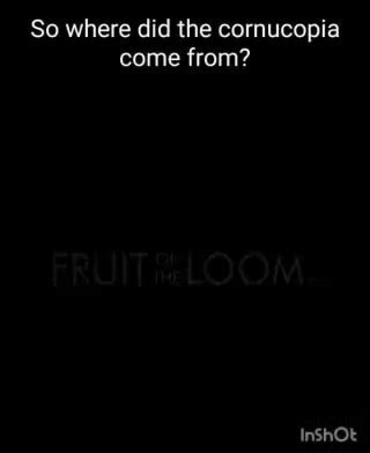 Where did the cornucopia come from?